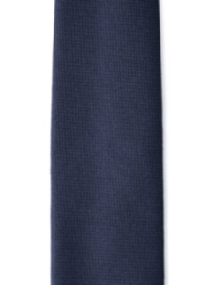 Navy Textured Wool Untipped Tie Product Thumbnail 3
