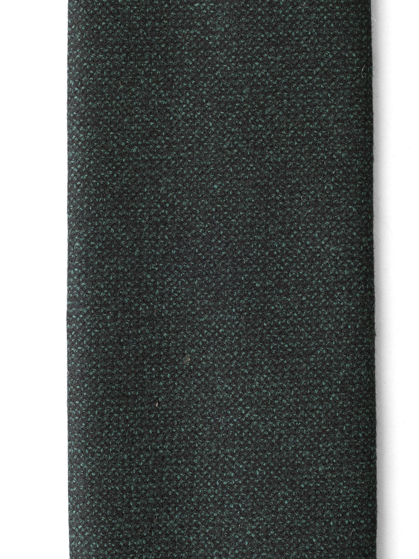 Forest Green Hopsack Wool Untipped Tie by Proper Cloth