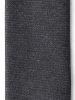 Charcoal Hopsack Wool Untipped Tie Product Thumbnail 2