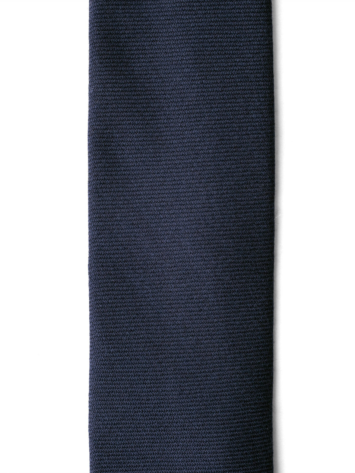 Navy Blue Wool Flannel Tie