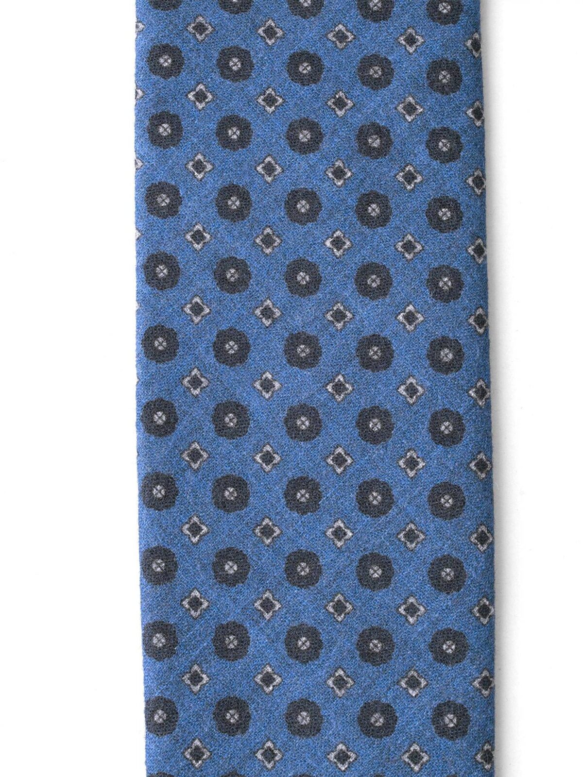 Light Blue Foulard Wool Tie