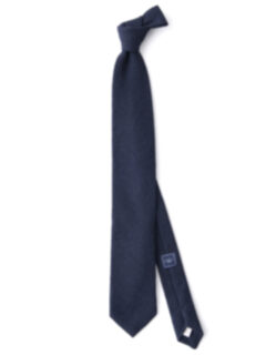 Zoom Thumb Image 2 of Navy Pure Cashmere Tie