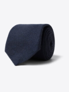 Navy Pure Cashmere Tie Product Thumbnail 1