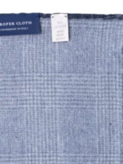 Slate Glen Plaid Cashmere Pocket Square Product Thumbnail 2