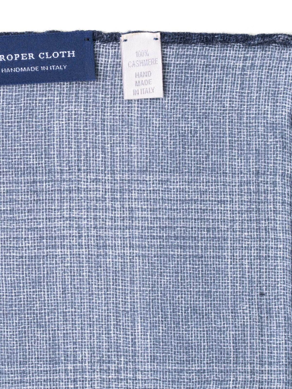 Slate Glen Plaid Cashmere Pocket Square