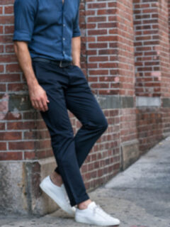 Bowery Navy Stretch Cotton Chino Product Thumbnail 7
