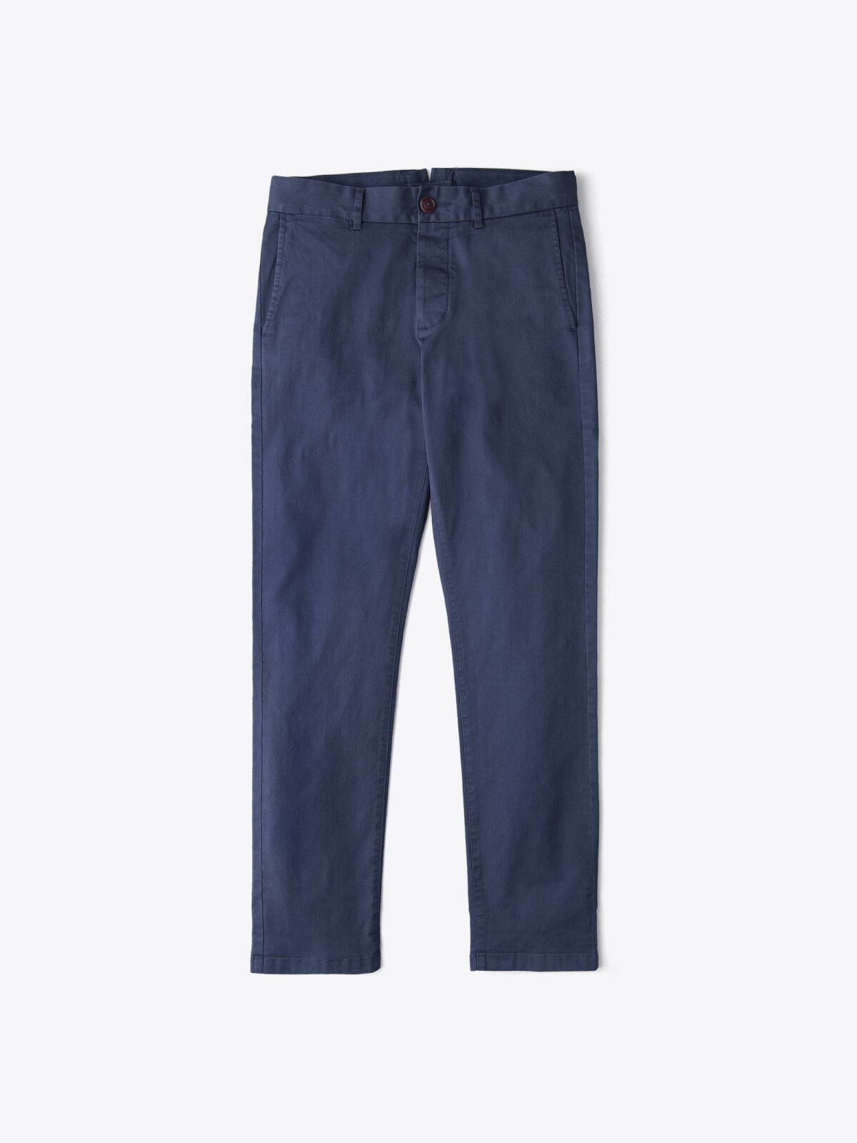 Bowery Slate Blue Stretch Cotton Chino