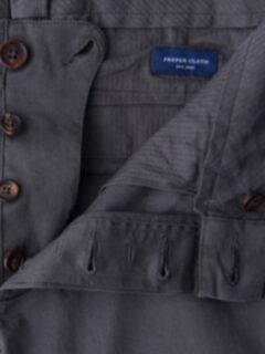 Bowery Charcoal Stretch Cotton Chino Product Thumbnail 5