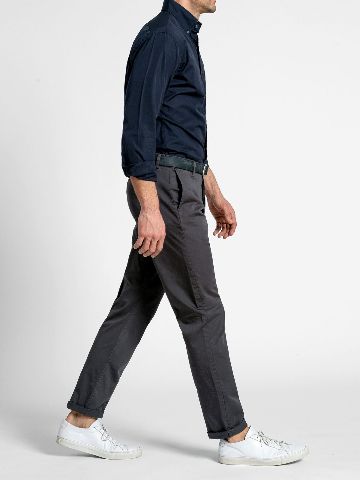 Bowery Charcoal Stretch Cotton Chino