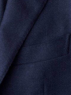 Hudson Navy Wool and Cashmere Flannel Hopsack Jacket Product Thumbnail 5
