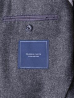 Hudson Grey Birdseye Wool Flannel Jacket Product Thumbnail 6