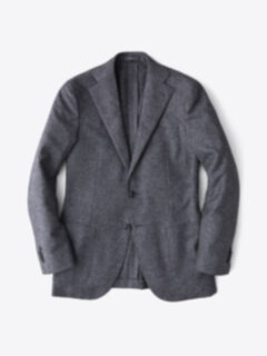 Hudson Grey Birdseye Wool Flannel Jacket Product Thumbnail 1