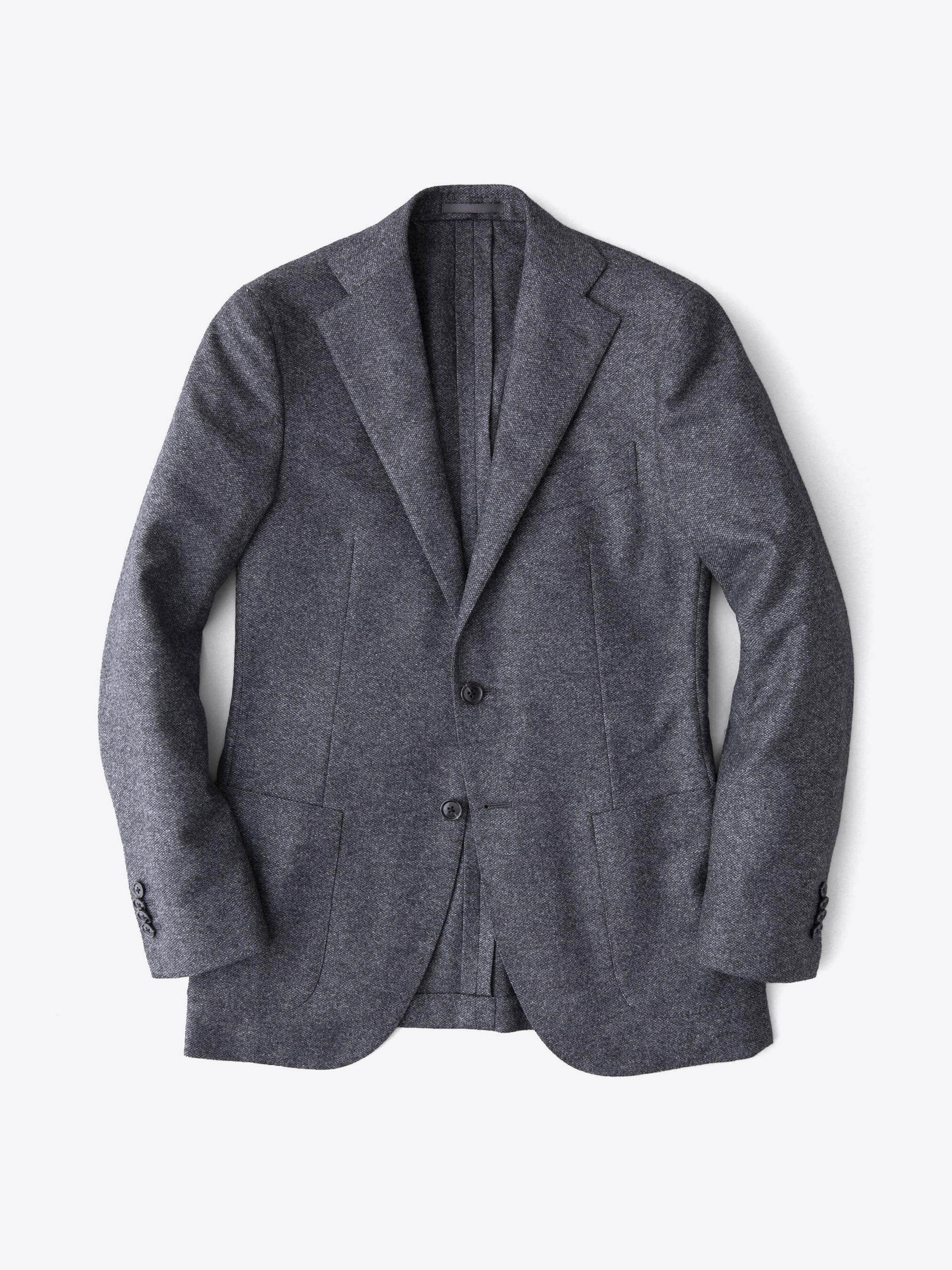 Zoom Image of Hudson Grey Birdseye Wool Flannel Jacket
