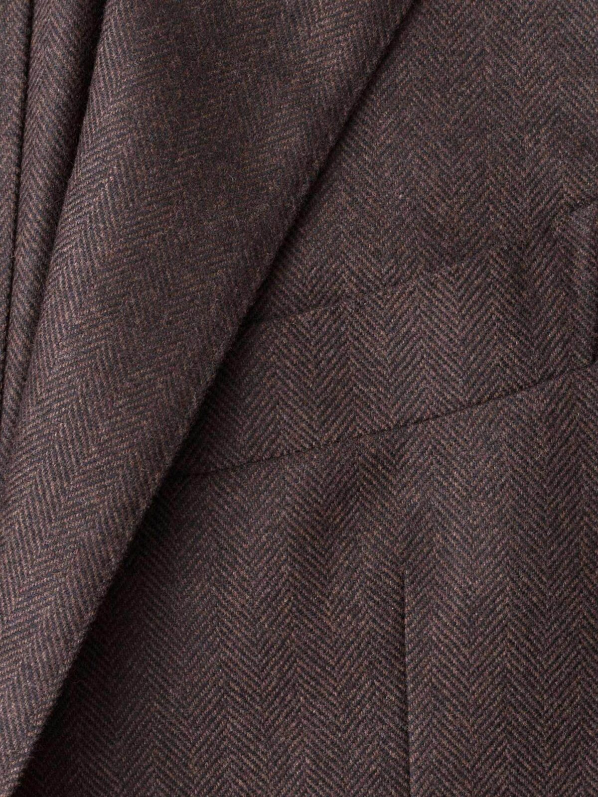 Hudson Walnut Herringbone Wool and Cashmere Jacket by Proper Cloth
