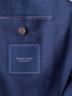Hudson Ocean Blue Wool Flannel Hopsack Jacket Product Thumbnail 6