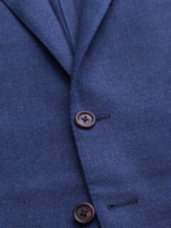Hudson Ocean Blue Wool Flannel Hopsack Jacket Product Thumbnail 3