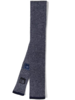 Torino Navy Cashmere Knit Tie Product Thumbnail 2