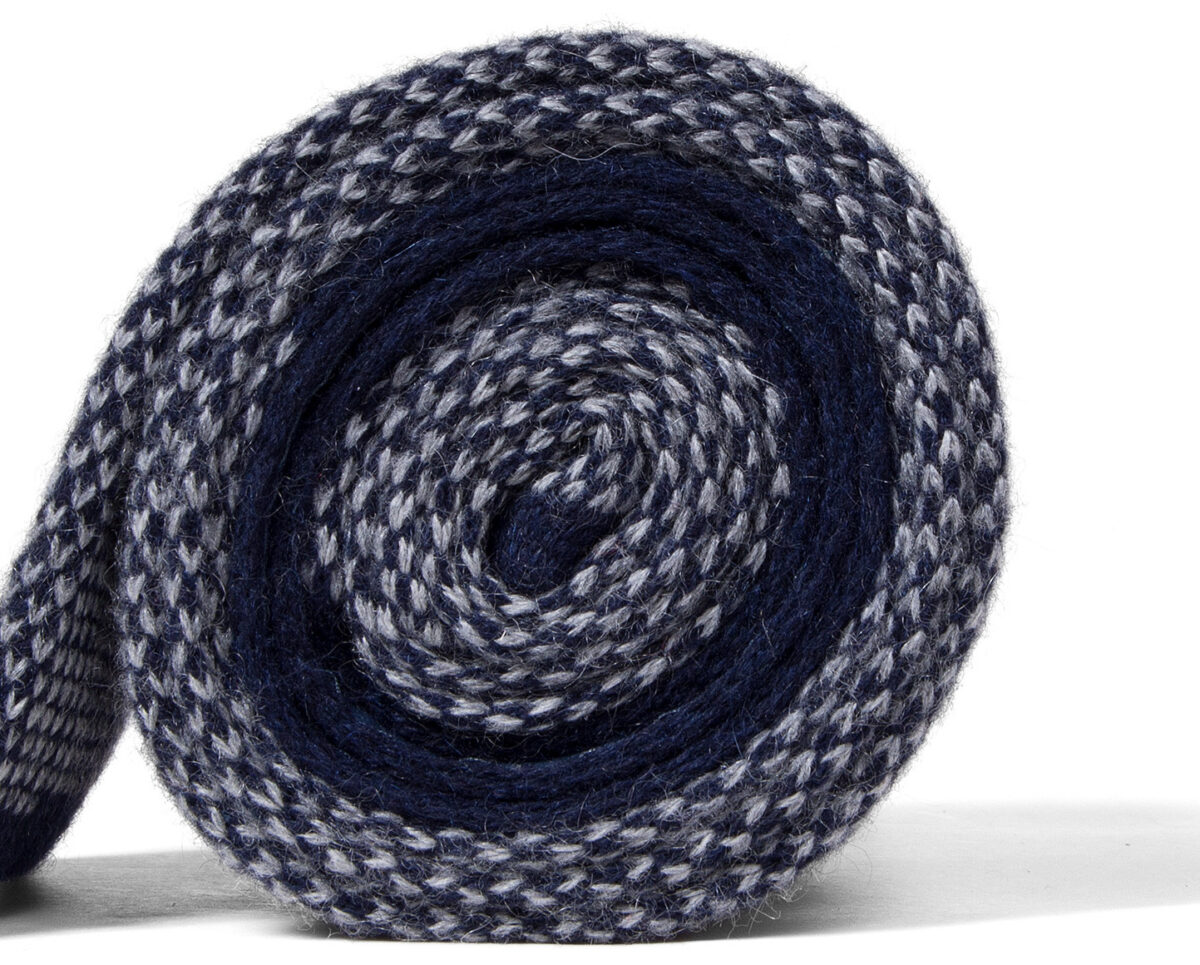 Torino Navy Cashmere Knit Tie