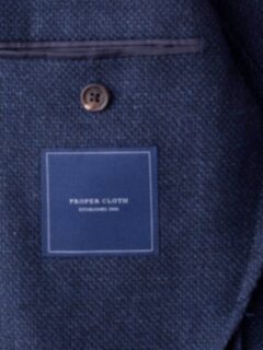 Hudson Navy Basketweave Wool Flannel Jacket Product Thumbnail 6
