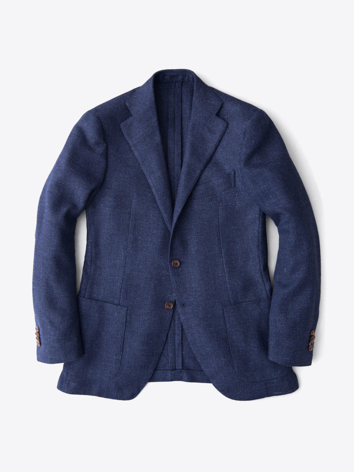 Hudson Navy Basketweave Wool Flannel Jacket