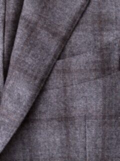 Hudson Grey Plaid Wool and Cashmere Flannel Jacket Product Thumbnail 4