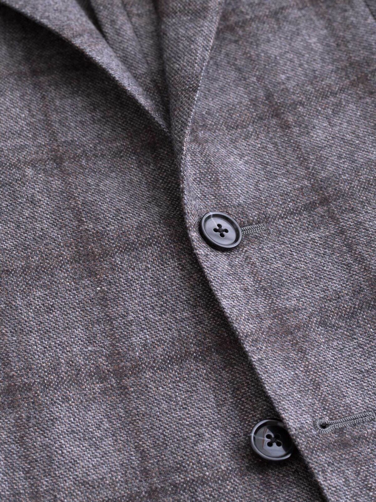 Hudson Grey Plaid Wool and Cashmere Flannel Jacket