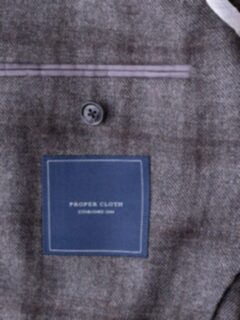 Hudson Grey Plaid Wool and Cashmere Flannel Jacket Product Thumbnail 6
