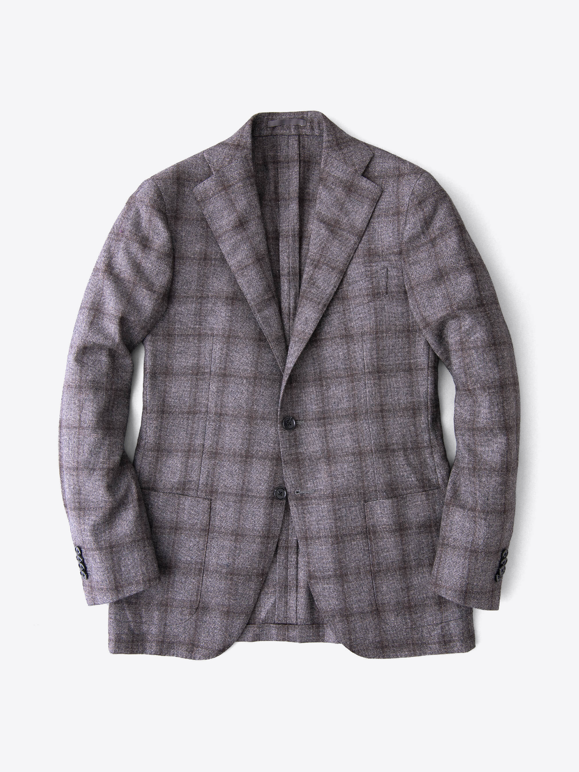 Zoom Image of Hudson Grey Plaid Wool and Cashmere Flannel Jacket