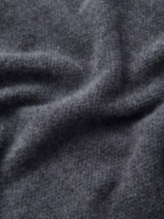 Grey Cobble Stitch Cashmere Crewneck Sweater Product Thumbnail 3