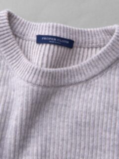Wheat Cotton and Cashmere Crewneck Product Thumbnail 2