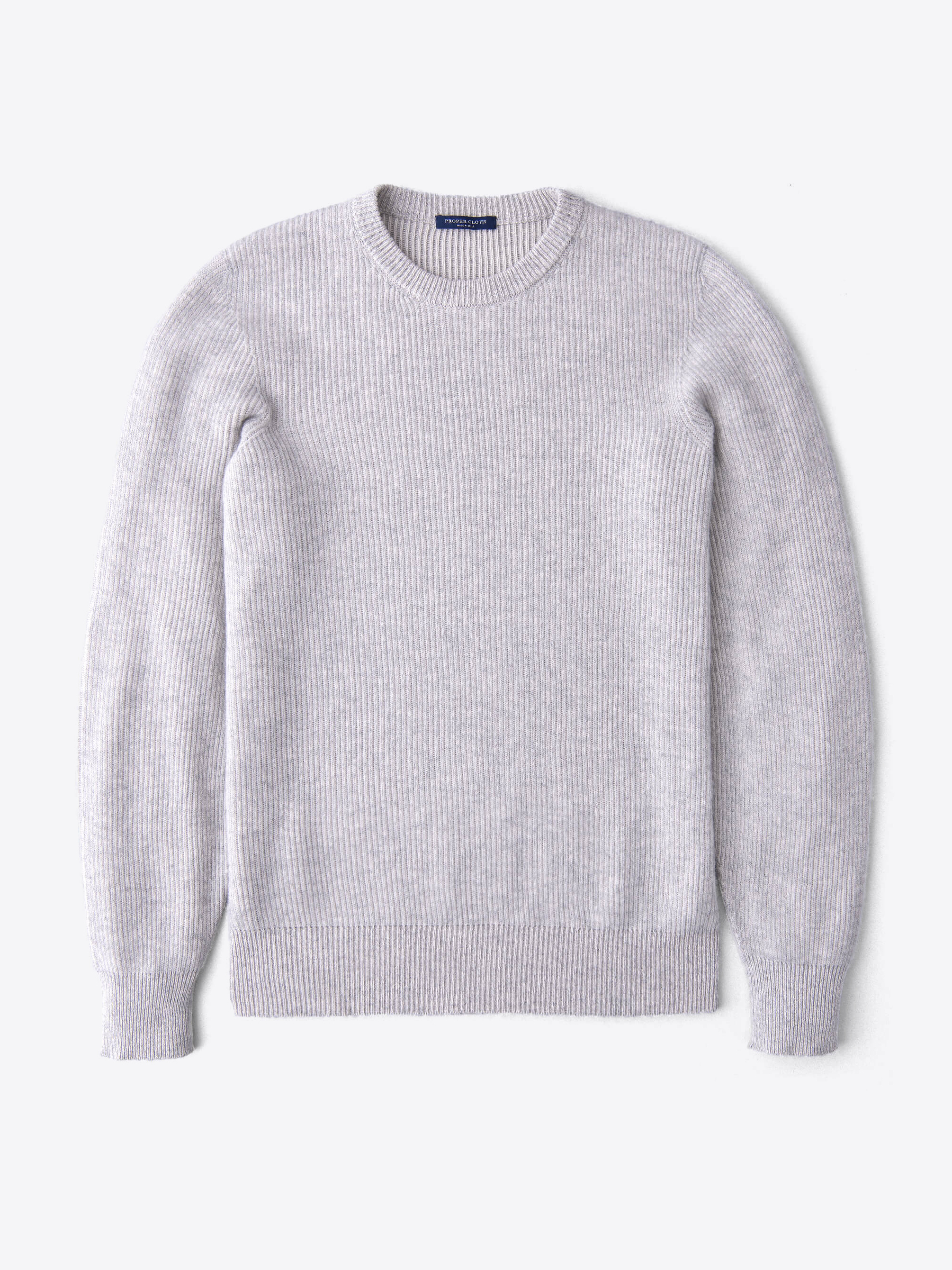 Zoom Image of Wheat Cotton and Cashmere Crewneck