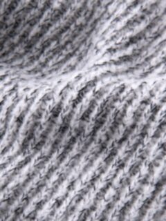 Black and Off White Wool Blend Rollneck Sweater Product Thumbnail 3