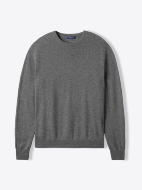 Suggested Item: Grey Cashmere Crewneck Sweater