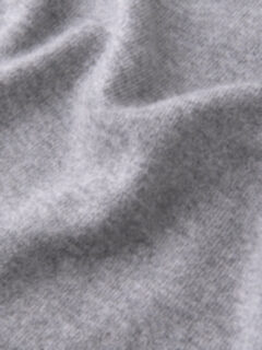 Light Grey Cashmere V-Neck Sweater Product Thumbnail 3