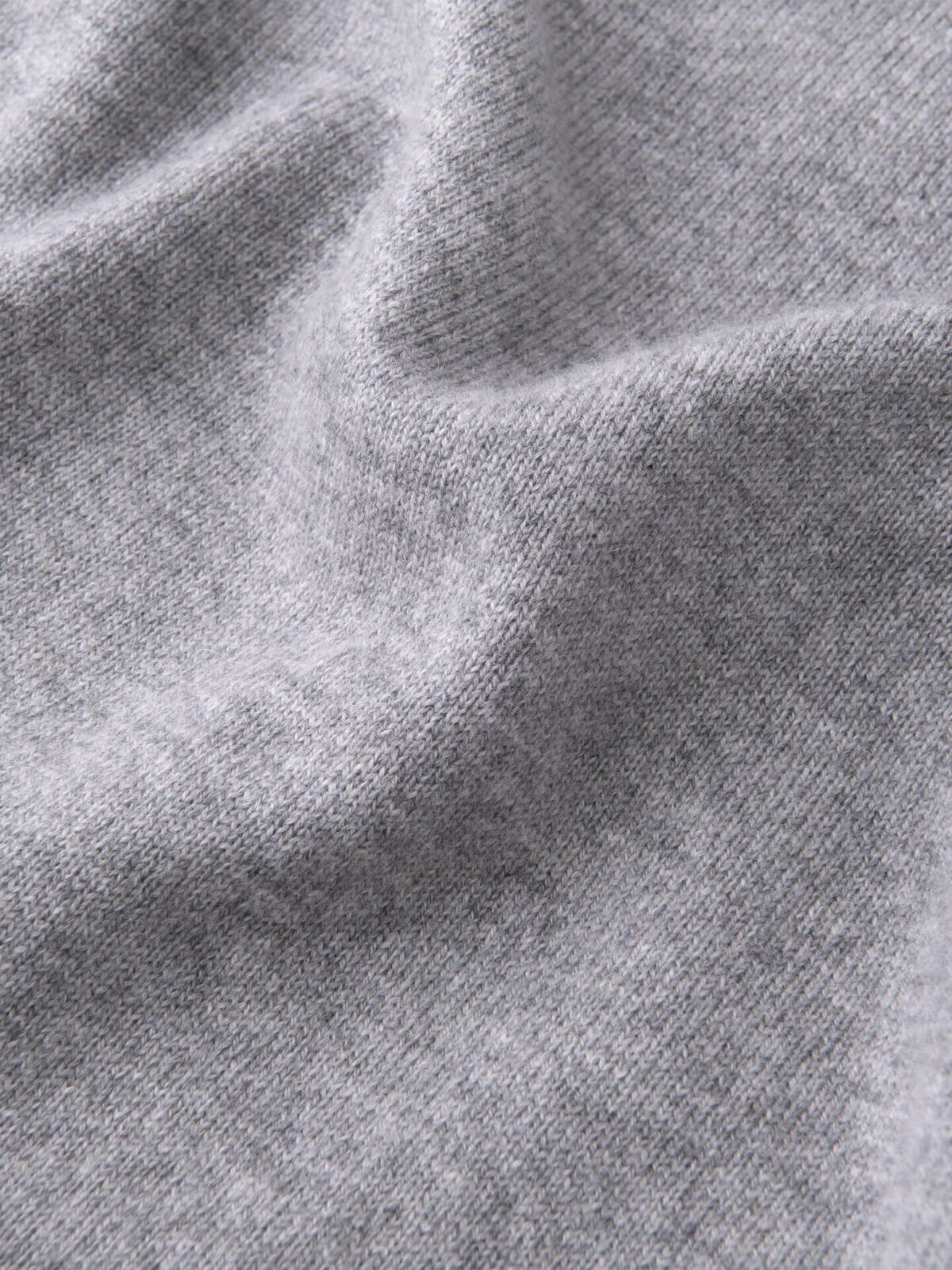 Light Grey Cashmere V-Neck Sweater