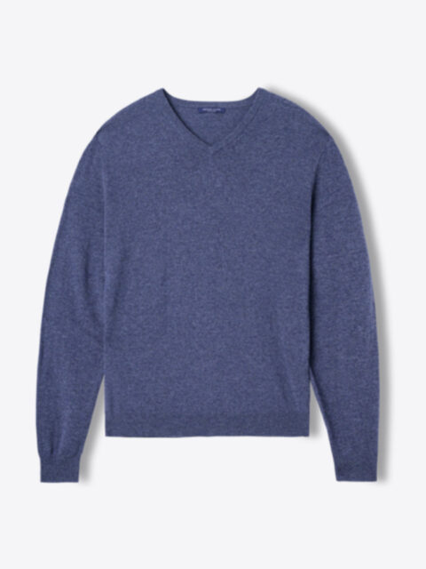 Suggested Item: Slate Cashmere V-Neck Sweater
