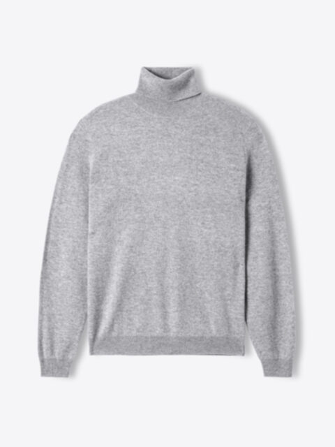 Suggested Item: Light Grey Cashmere Turtleneck Sweater