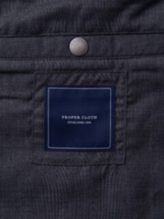 Brera II Dark Grey Merino Wool Zip Vest Product Thumbnail 5