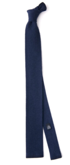 Navy Cashmere Knit Tie Product Thumbnail 3