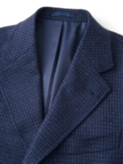Bleecker Navy Wool and Cashmere Coat Product Thumbnail 4