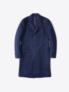 Bleecker Navy Wool and Cashmere Coat Product Thumbnail 1