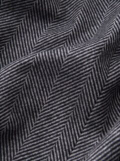 Bleecker Grey Herringbone Wool and Cashmere Coat Product Thumbnail 7