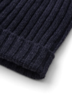 Charcoal Wool and Cashmere Italian Knit Hat Product Thumbnail 2