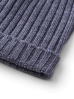 Grey Wool and Cashmere Italian Knit Hat Product Thumbnail 2