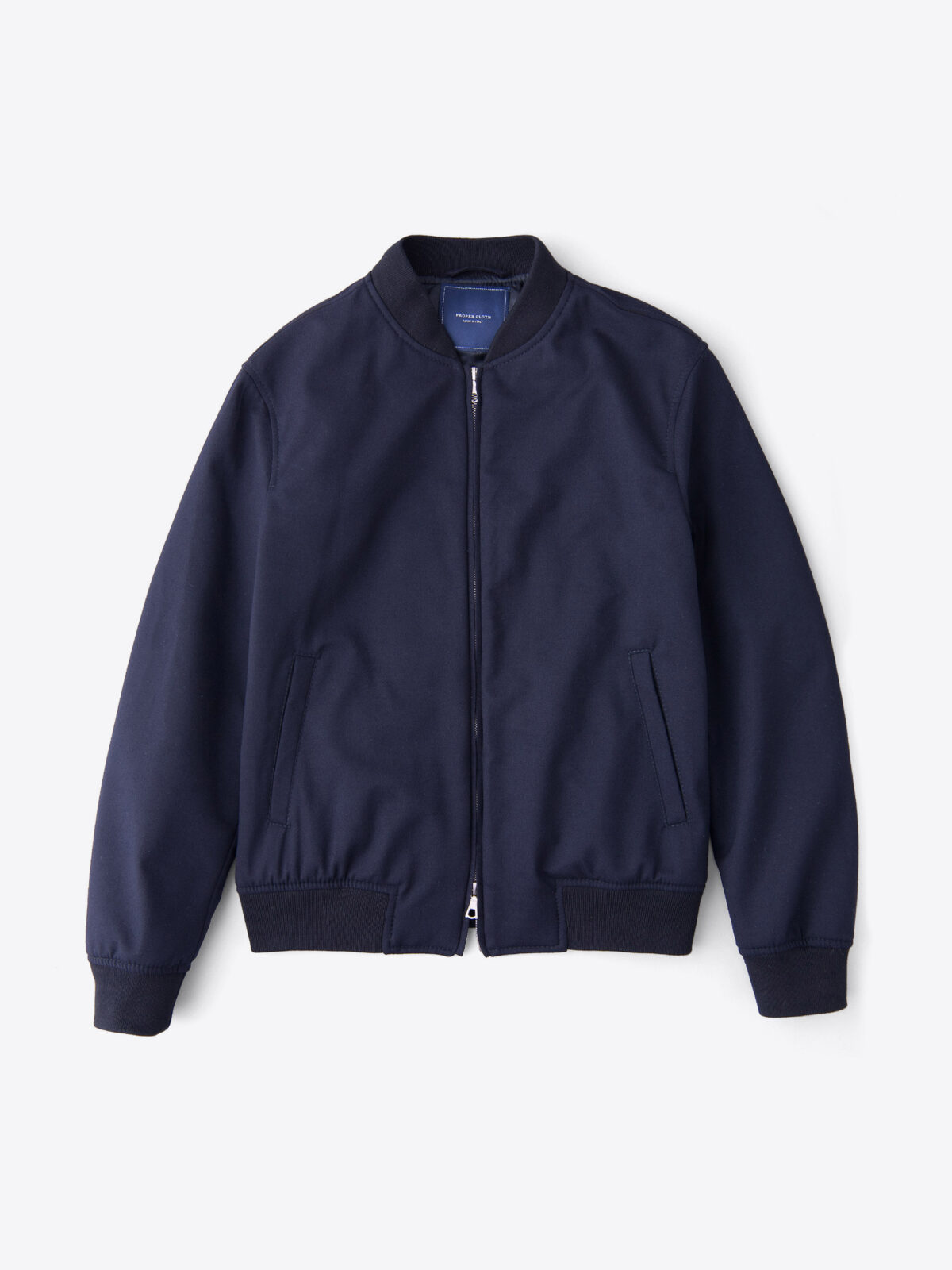 Navy Wool Storm System Bomber