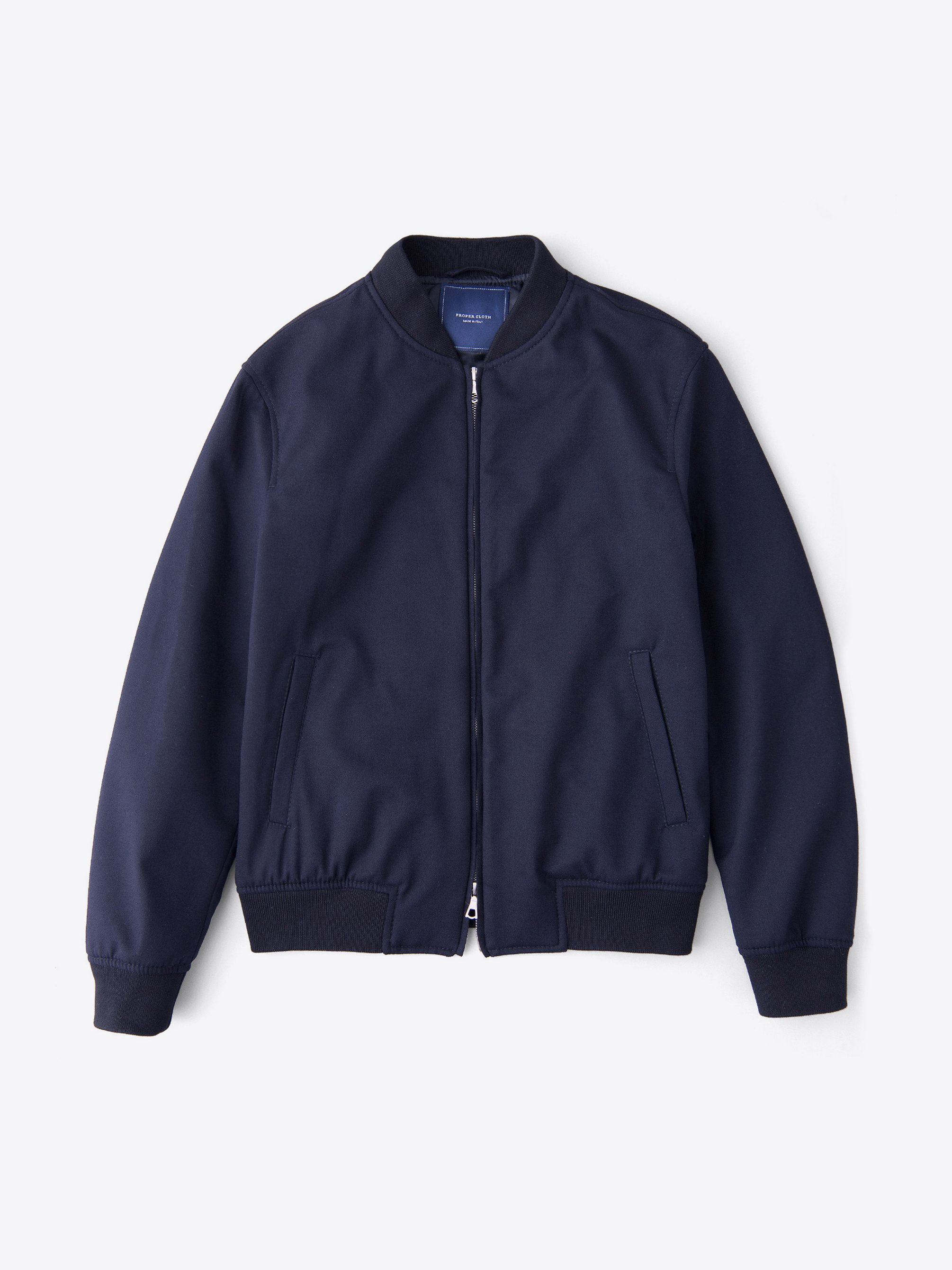 Zoom Image of Navy Wool Storm System Bomber