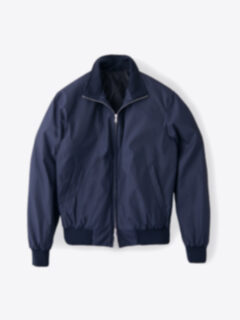 Lucca Navy Wool and Silk Performance Jacket Product Thumbnail 1