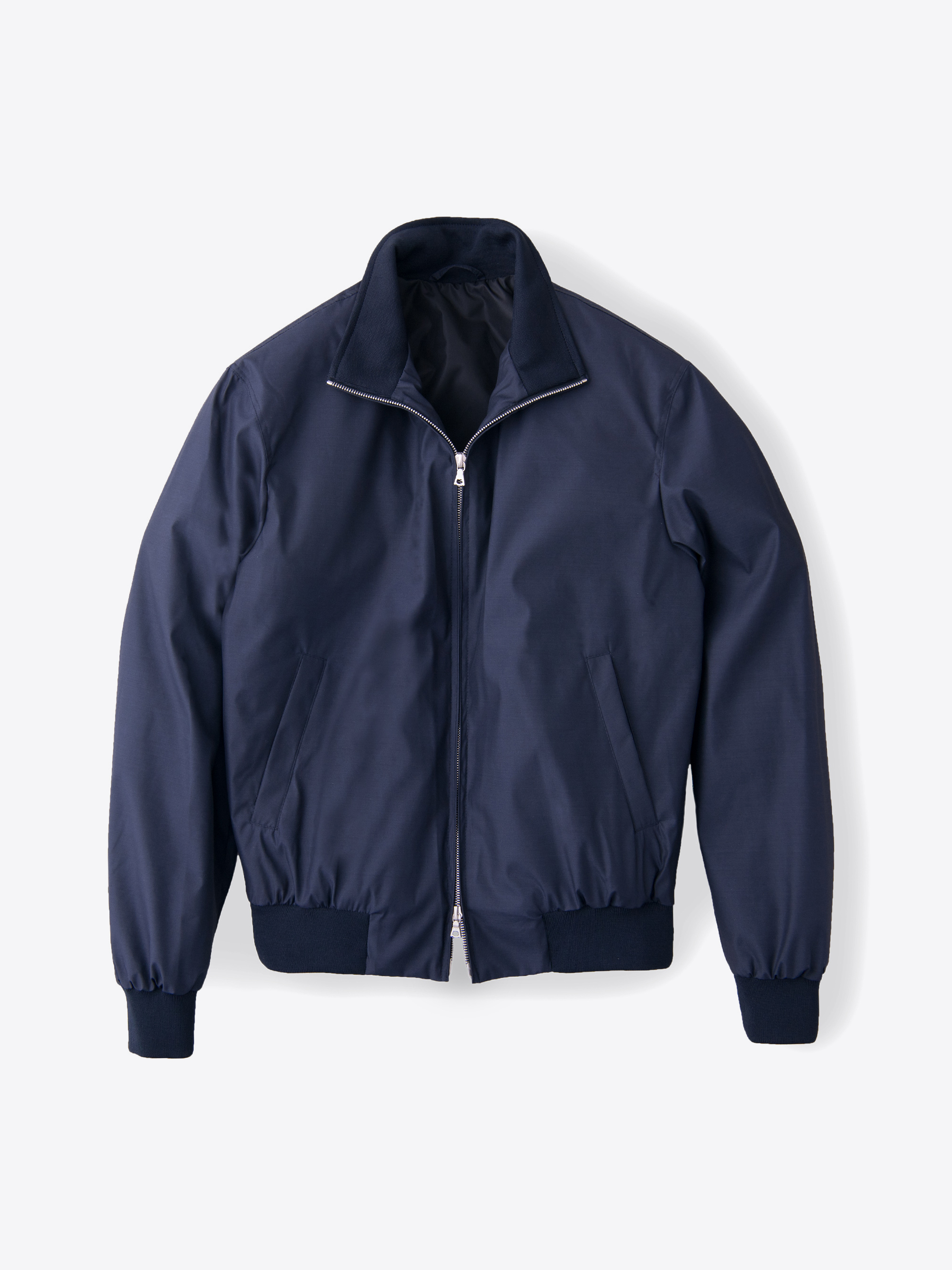 Zoom Image of Lucca Navy Wool and Silk Performance Jacket