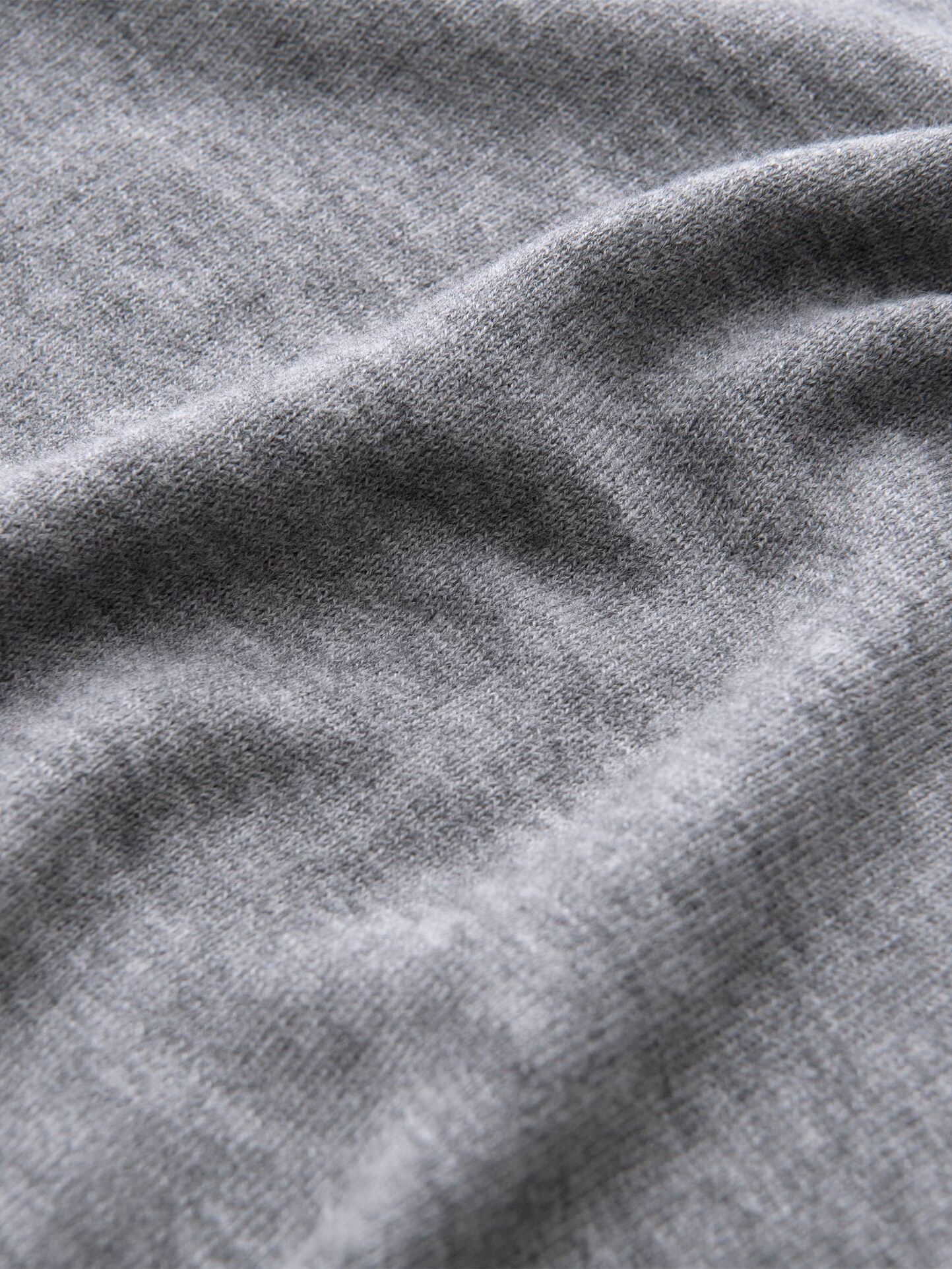 Light Grey Melange Merino Crewneck Sweater by Proper Cloth