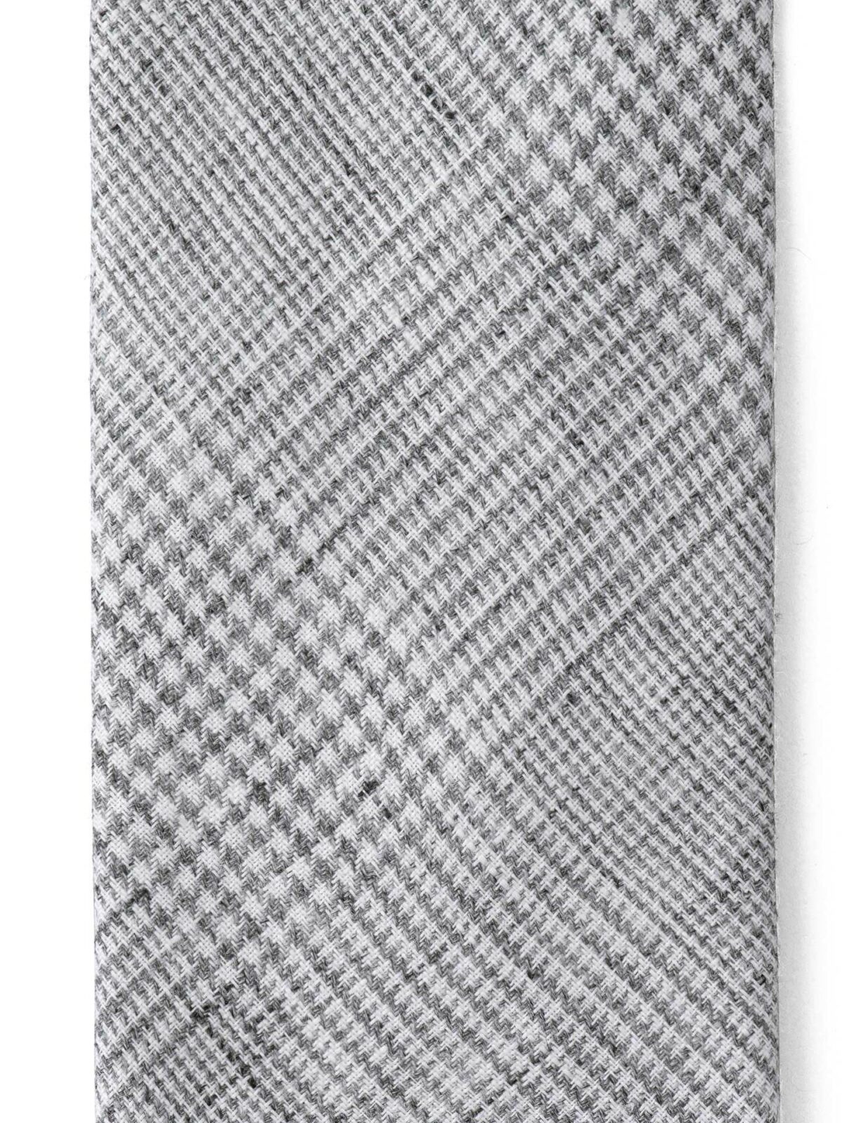 Grey Glen Plaid Linen Tie